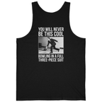 Nixon Suit Bowling Flex Back Print Tank Top - Black back