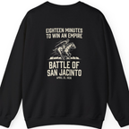 San Jacinto Eighteen Minutes Back Print Sweatshirt - Black back