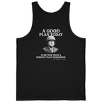 Patton Good Plan Back Print Tank Top - Black back
