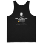 Inaugural Address Review Back Print Tank Top - Black back