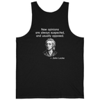 Locke New Opinions Back Print Tank Top - Black back