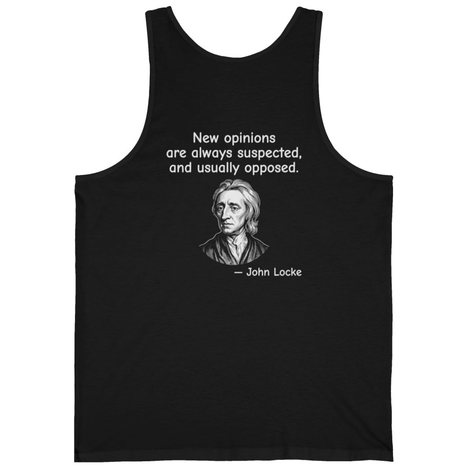 Locke New Opinions Back Print Tank Top - Black back