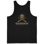 Green Mountain Boys Crest Back Print Tank Top - Black back