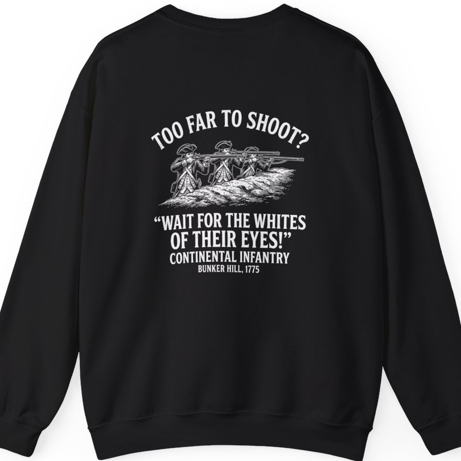 Whites of Their Eyes Bunker Back Print Sweatshirt - Black back