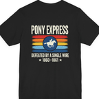 Pony Express Memorial Back Print Premium Tee - Black back