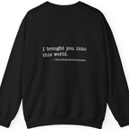 Industrial Revolution Quote Back Print Sweatshirt - Black back