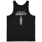 Archimedes Screw It Back Print Tank Top - Black back