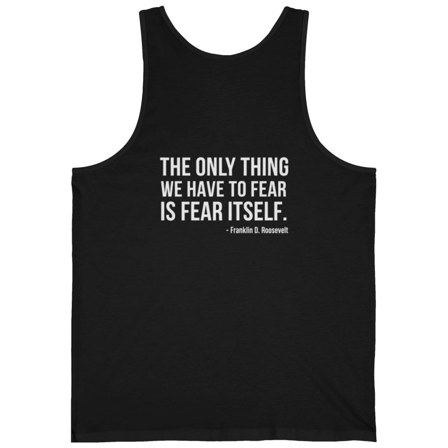 The Only Thing We Have Back Print Tank Top - Black back
