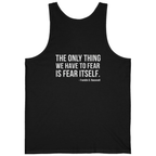 The Only Thing We Have Back Print Tank Top - Black back