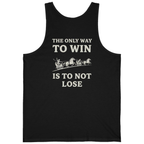 The Only Way To Win Back Print Tank Top - Black back