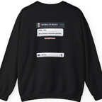 Texas Independence Group Chat Back Print Sweatshirt - Black back