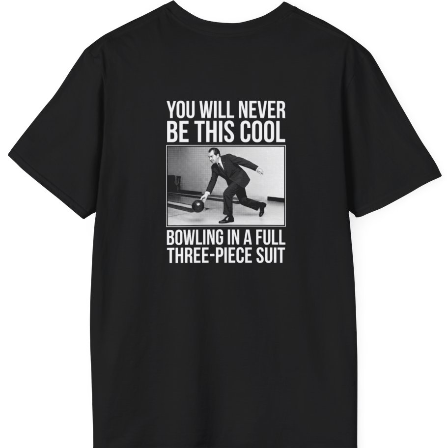 Nixon Suit Bowling Flex Back Print T-Shirt - Black back