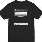 Texas Independence Group Chat Back Print Premium Tee - Black back