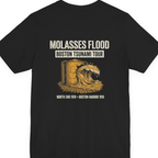 Boston Molasses Flood Tour Back Print Premium Tee - Black back