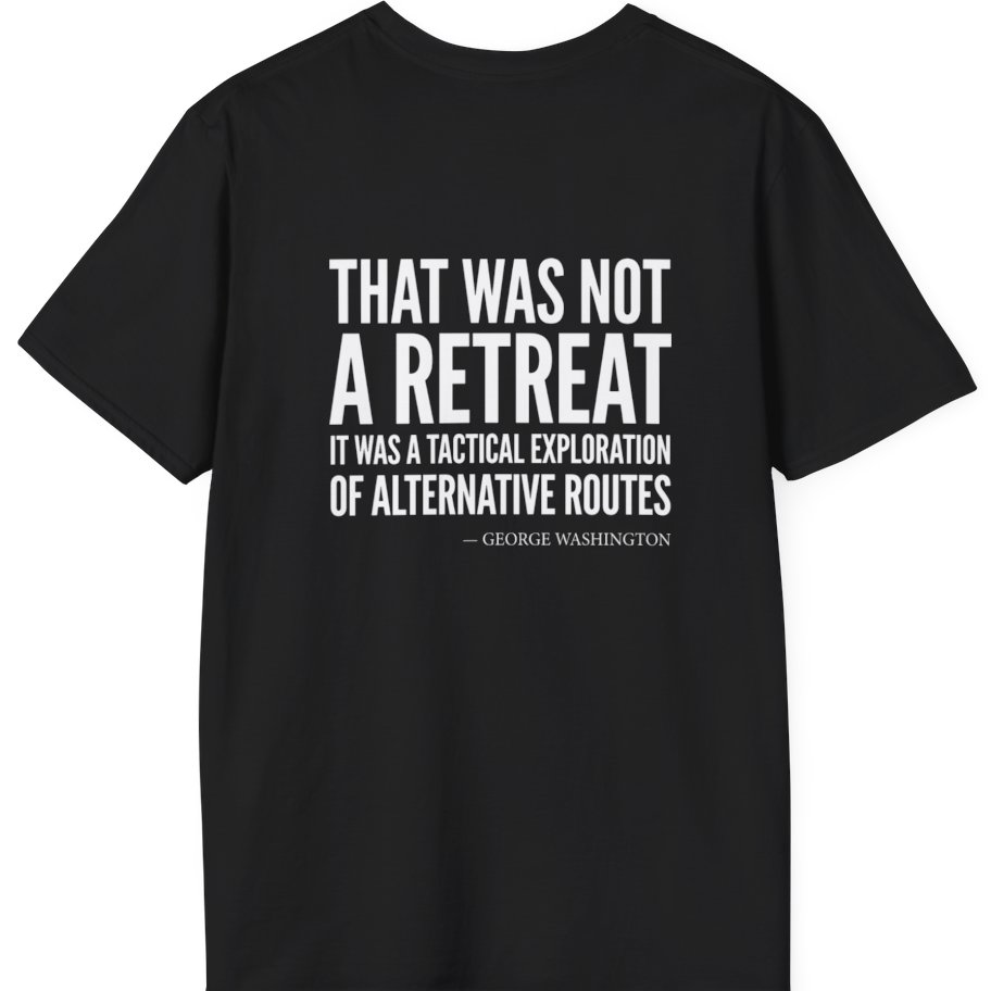 Washington Strategic Relocation Back Print T-Shirt - Black back
