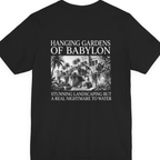 Hanging Gardens Landscaping Back Print Premium Tee - Black back