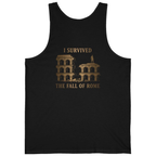 I Survived The Fall of Back Print Tank Top - Black back