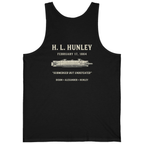 Css Hunley Submarine Memorial Back Print Tank Top - Black back
