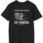 Fort Ticonderoga Ten Minutes Back Print T-Shirt - Black back