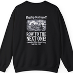 Row To The Next Ship Back Print Sweatshirt - Black back