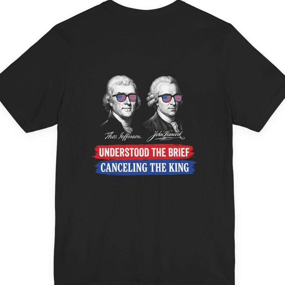 Jefferson Hancock Canceling The King Back Print Premium Tee - Black back