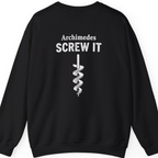 Archimedes Screw It Back Print Sweatshirt - Black back