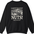 Bastogne Nuts Defiance Back Print Sweatshirt - Black back