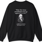 Madison Bill of Rights Deadline Back Print Sweatshirt - Black back
