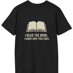 I Read The Book Back Print T-Shirt - Black back
