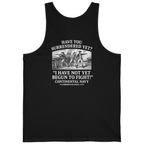 Not Yet Begun To Fight Back Print Tank Top - Black back