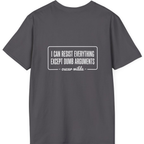 Oscar Wilde Quote Back Print T-Shirt - Charcoal back
