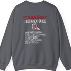 The Black Death European Tour Back Print Sweatshirt - Charcoal back