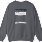 Texas Independence Group Chat Back Print Sweatshirt - Charcoal back