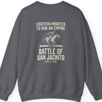 San Jacinto Eighteen Minutes Back Print Sweatshirt - Charcoal back