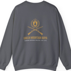 Green Mountain Boys Crest Back Print Sweatshirt - Charcoal back
