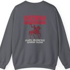 Sherman Deep South Tour Vintage Back Print Sweatshirt - Charcoal back