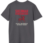 Sherman Deep South Tour Vintage Back Print T-Shirt - Charcoal back