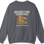 Boston Molasses Flood Tour Back Print Sweatshirt - Charcoal back