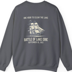 Battle of Lake Erie Back Print Sweatshirt - Charcoal back