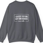 Oscar Wilde Quote Back Print Sweatshirt - Charcoal back