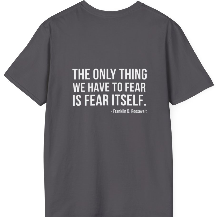 The Only Thing We Have Back Print T-Shirt - Charcoal back