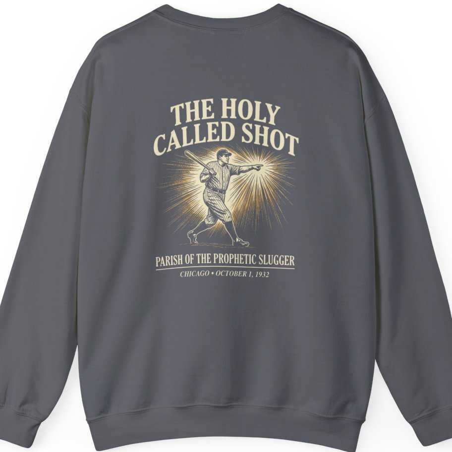 Divine Called Shot Back Print Sweatshirt - Charcoal back