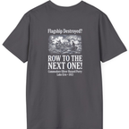 Row To The Next Ship Back Print T-Shirt - Charcoal back