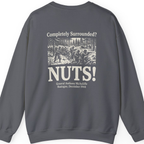 Bastogne Nuts Defiance Back Print Sweatshirt - Charcoal back