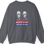 Jefferson Hancock Canceling The King Back Print Sweatshirt - Charcoal back