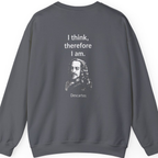 Cogito Ergo Sum Back Print Sweatshirt - Charcoal back
