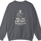 Well This Is Not Great Back Print Sweatshirt - Charcoal back