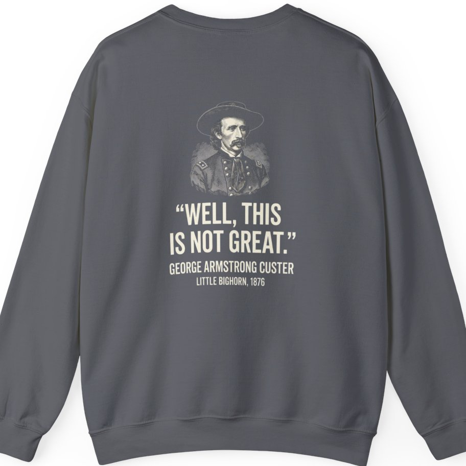 Well This Is Not Great Back Print Sweatshirt - Charcoal back