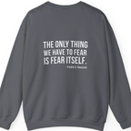 The Only Thing We Have Back Print Sweatshirt - Charcoal back