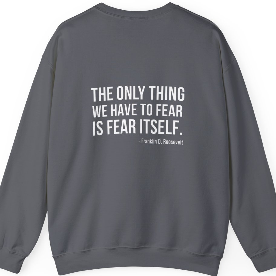 The Only Thing We Have Back Print Sweatshirt - Charcoal back